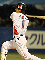 9月26日 対中日23回戦(神宮)でプロ野球史上初となる2度目のシーズン200本安打を達成した青木宣親外野手